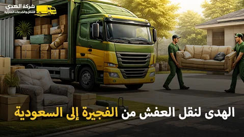 أفضل شركة نقل عفش مع الفك والتغليف والتركيب من الفجيرة إلى جميع مدن المملكة العربية السعودية