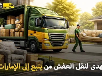 Furniture moving company from Yanbu to the UAE 360x269