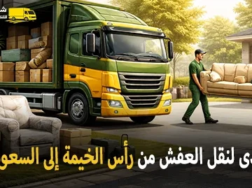 أفضل شركة نقل أثاث بري وفك وتركيب وتغليف من رأس الخيمة إلى جميع مدن المملكة العربية السعودية