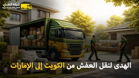 أفضل شركة نقل أثاث وفك وتغليف وتركيب من الكويت إلى الإمارات
