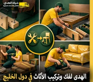 فك وتركيب العفش مع شركة الهدى للنقل والخدمات المنزلية
