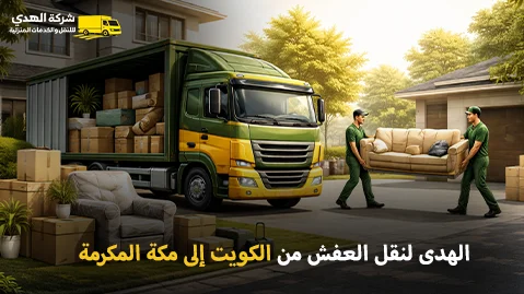 شركة الهدى للنقل والخدمات المنزلية أفضل شركة نقل عفش وفك وتركيب وتغليف وتخزين من الكويت إلى جميع مدن وأحياء مكة المكرمة