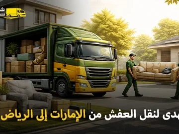 شركة نقل أثاث وفك وتركيب وتغليف من الإمارات إلى الرياض