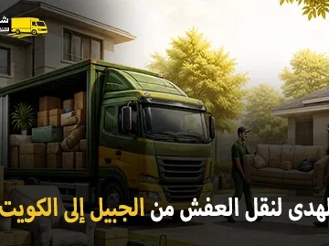 شركة الهدى للنقل والخدمات المنزلية أفضل شركة نقل عفش دولي وفك وتركيب وتغليف وتخزين من الجبيل إلى الكويت 0539600777