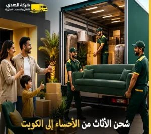 أرخص شركة نقل أثاث دولي 24 ساعة من الأحساء إلى الكويت 0539600777