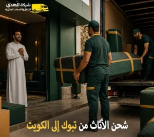 أرخص شركة شحن أثاث دولي من تبوك إلى الكويت 0539600777