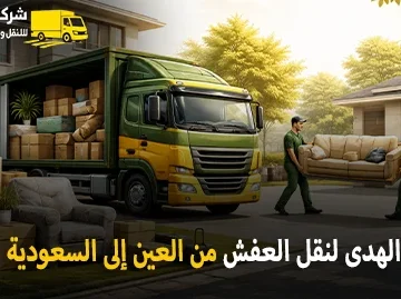 شركة الهدى للنقل والخدمات المنزلية أفضل شركة نقل عفش دولي بري من العين الى السعودية