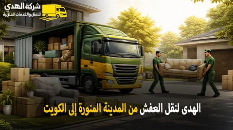 International household goods moving from Medina to Kuwait
