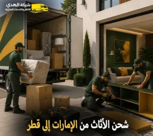 نقل اثاث من الامارات الي قطر وفك وتغليف وتركيب وتخزين أرخص شركة نقل أثاث دولي من الإمارات الي قطر