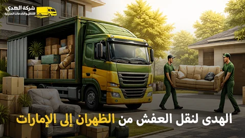 شركة الهدى للنقل والخدمات المنزلية أفضل شركة نقل عفش وفك وتركيب وتغليف وتخزين من الظهران إلى الإمارات 0539600777