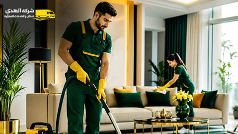 House cleaning شركة الهدى للنقل والخدمات المنزلية أفضل شركة تنظيف منازل