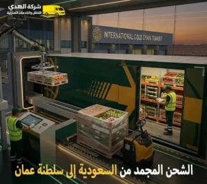 نقل المجمد من السعودية لسلطنة عمان أرخص شركة شحن مجمد ونقل مجمد بالكرتون بري من السعودية إلى سلطنة عمان 0539600777